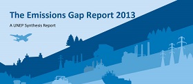 Cover of UNEP's The Emissions Gap Report 2013
