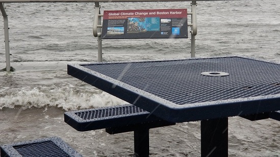 Boston Harbor Flooding March 2, 2018