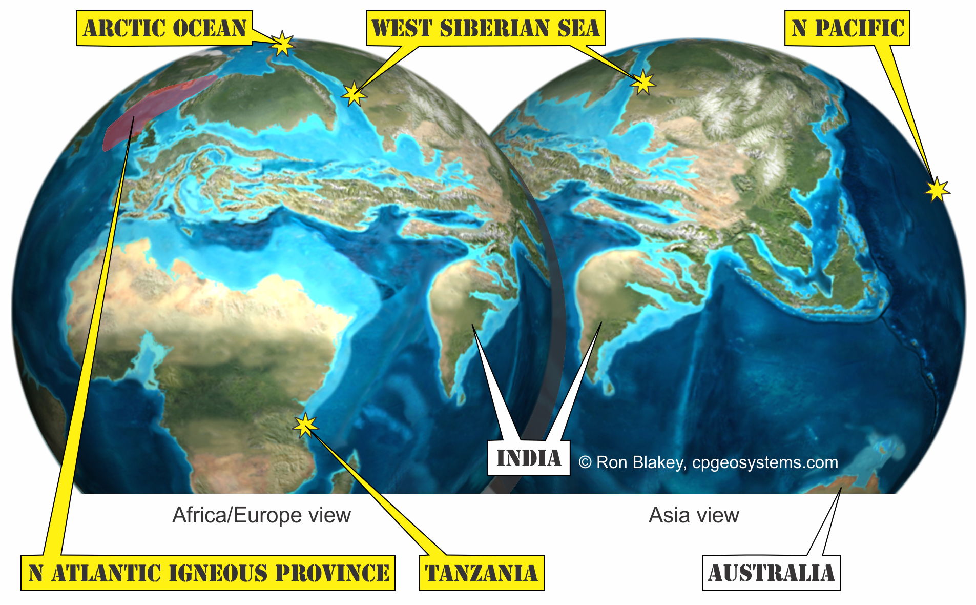 The world in the Eocene, 50 million years ago