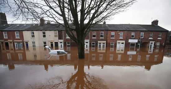 Severe flooding in Carlisle, England, Dec 2015