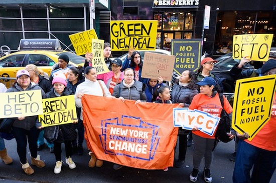 Green New Del Demonstration NY