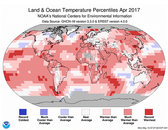 Global Temp Anomalies Apr 2017 NOAA
