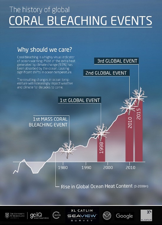 History of Global Coral Bleaching Events