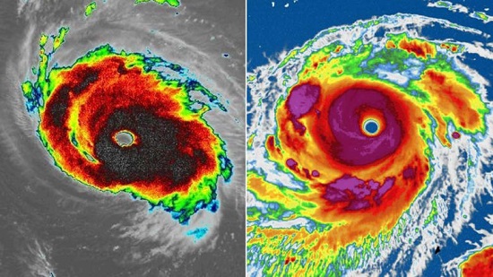 Hurricane Florence and Super Typhoon Mangkhut