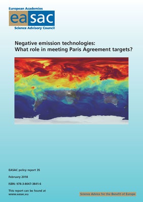Negative Emissions Technology EASAC Feb 2018