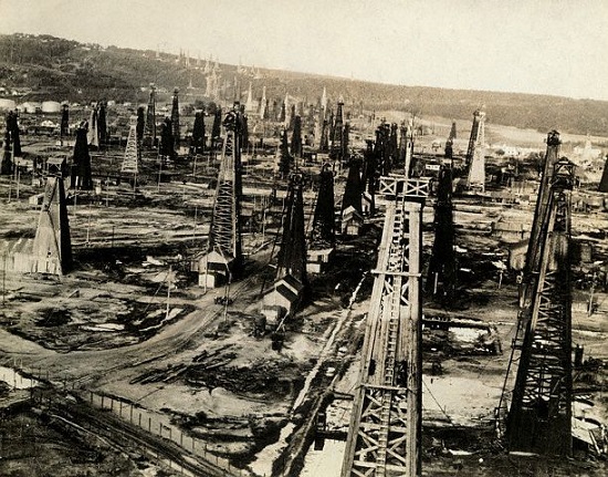 Petroleum Field at Moreni, Romani 1920 