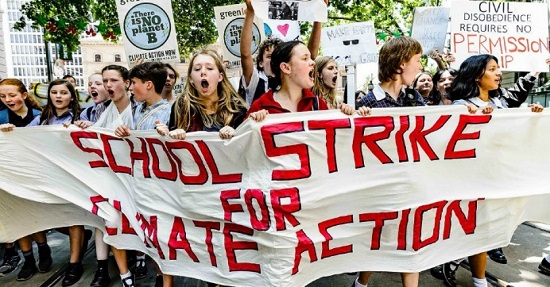 School strike for climate Melbourne 11-30-19