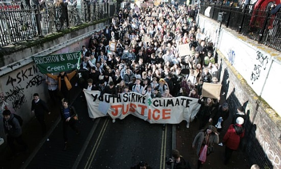 Student Rally in Brighton, UK