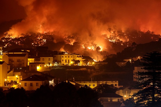 Wildfire Monchique Portugal Aug 2018