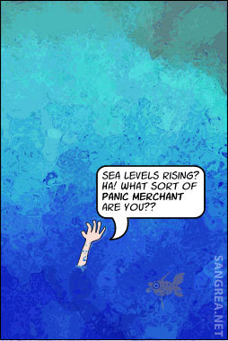 Cartoo about Rising Sea Levels