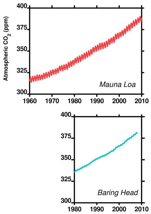 Figure 5. Mauna Loa and Baring Head