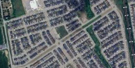 Pipeline route after housing development