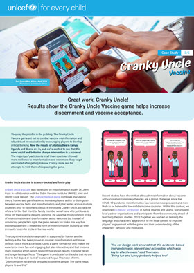 Unicef Case Study 3/5