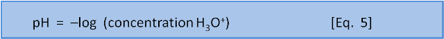 Equation 5: pH
