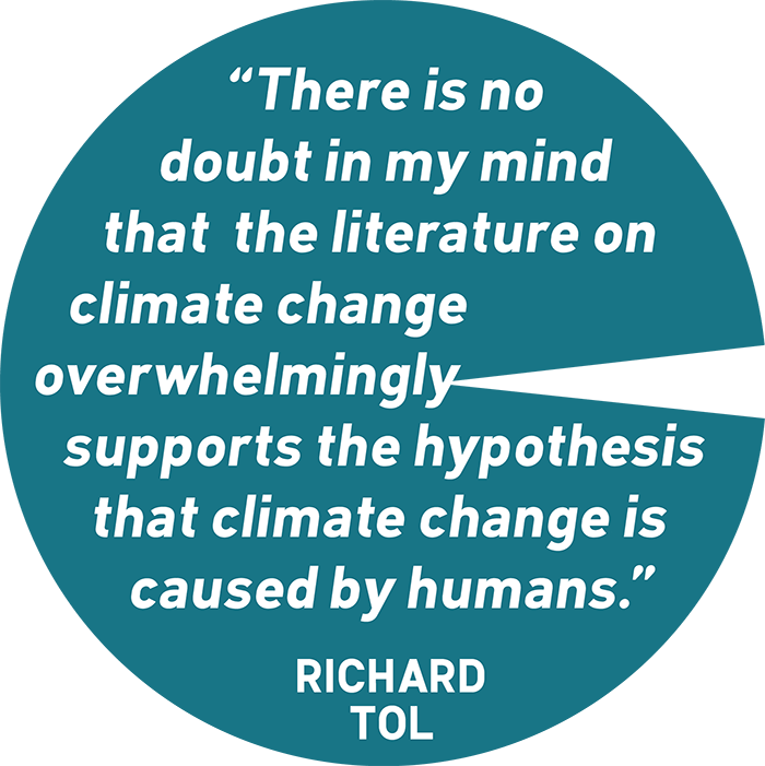 Richard Tol endorses the scientific consensus on human-caused global warming